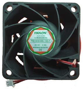 DC 12V 6038 Instrument Cooling Fan - 60X60X38 mm Size