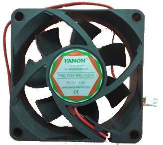 DC 12V 7025 Instrument Cooling Fan - 70X70X25 mm Size