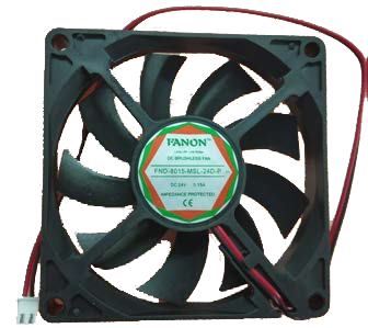 DC 24V 8015 Instrument Cooling Fan - 80X80X15 mm Size