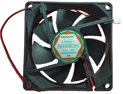 DC 12V 8020 Instrument Cooling Fan - 80X80X20 mm Size