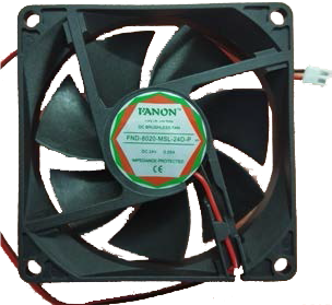 DC 24V 8020 Instrument Cooling Fan - 80X80X20 mm Size